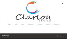 Tablet Screenshot of clarionadmedia.com